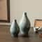 Glitzhome® Spiraling Artistry Turquoise Ceramic Modern Vase Set